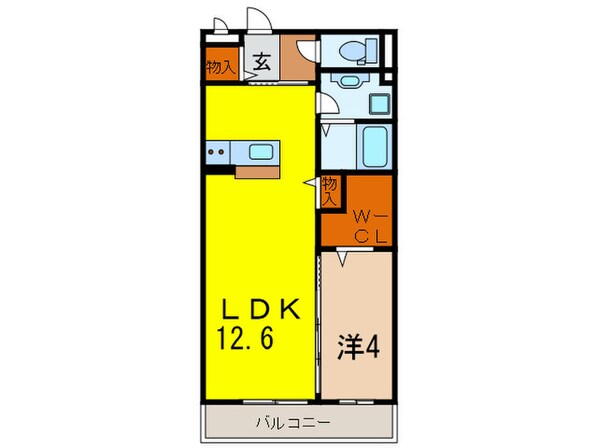 滝つじハイツの物件間取画像